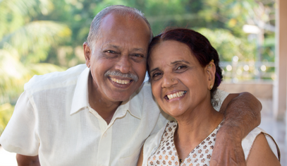 old couple happy